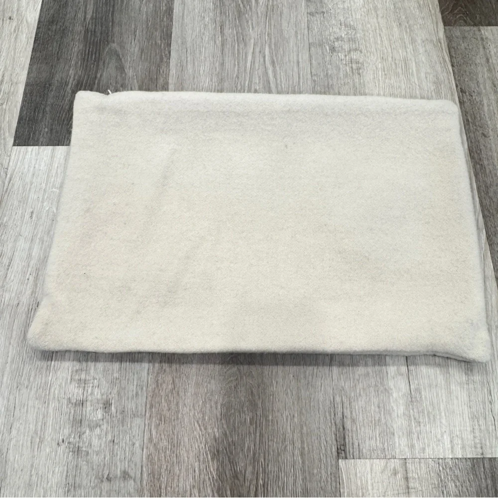 Crate&Barrel Alpine Wool Blend Accent Pillow Cover 12x18 Green Red Ivory Winter